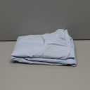 YOSTEV Light Blue Ruffle Shower Curtain Farmhouse Fabric Cloth Shower Curtains for Bathroom 72x72 Inches,Standard Size