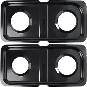 Drip Pans for Gas Stove, Replace for WB34K10009 WB34K10010, Compatible with GE Gas Hotpoint Stove Burner Part 16.62'' x 8'' Spectra XL44 Gas Stove Drip Pans Oven Parts 2 Pcs