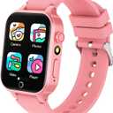 Vakzovy Kids Smart Watch Girls Gift for Girl Aged 6-12, with 26 Games Camera Music Video Pedometer Educational Toys Birthday Gifts Ages 5 6 7 8 lightpink