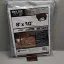 DRY TOP 20810 Silver/Brown 8' x 10' Heavy Duty Reversible Full Size 10-mil Poly Tarp item #208108, 8x10 Feet