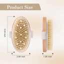 Dry Brushing Body Brush, 3 Pack Wooden Body Brush with Soft and Stiff Bristle, Exfoliating and Cellulite Body Scrubbers, Improving Blood Circulation, Suitable for All Kinds of Skin