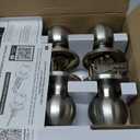 BESTTEN [3 Pack] Door Knob with Lock and Key, Keyed Different Entry Door Knob, for Entrance and Front Door, Satin Nickel