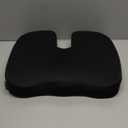 5 STARS UNITED Seat Cushion for Tailbone Pain Relief  Memory Foam Cushion for Coccyx, Hemorrhoid, Sciatica & Post-Surgery Recovery  Wheelchair, Car, Desk, Gaming & Office Chairs, Arctic Black (Standard)