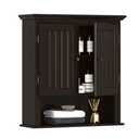 UTEX Medicine Cabinet, Bathroom Storage Cabinet Wall Mounted, Espresso