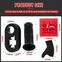 4 pcs Jack Handle Grip Rubber Jack Handle Keeper Handle Bar Protector Neoprene Jack Cover and Base Stand, Compatible with Hi Lift Jack Accessories