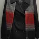 DOUBLE BREASTED PEACOAT WITH SCARF (M)
