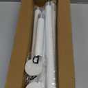 No Drilling Closet Rod, 27.5-94 Inches Hanging Closet Rod for Clothes, Closet Bar & Pole Heavy-duty, Closet Rods for Hanging Clothes For Closet Wardrobes Bathroom Laundry RV Curtains,White