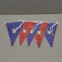 Tiamon 5 Pcs Spider Web Birthday Party Decorations Spider Theme Birthday Triangle 49.2 ft Flag Red Black Blue Pennant Banner Garland Streamer for Baby Shower Cartoon Movie Party Supply