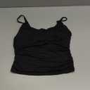 REORIA Women's Sexy Scoop Neck Tank Top Summer Sleeveless Cute Y2K Cami Tops Basic Going Out Crop Shirt,  Black 