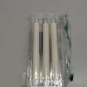 GenSwin Flameless Ivory Taper Candles Flickering with 10-Key Remote, Battery Operated Led Warm 3D Wick Light Window Candles Real Wax Pack of 6, Christmas Home Wedding Decor(0.78 x 9.64 Inch)