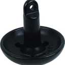 Attwood 9943B1 Solid Cast Iron 15-Pound Mushroom Boat Anchor, Black PVC-Coated Finish