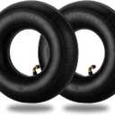4.10/3.50-4" Inner Tubes, 2 Pack Heavy Duty 4.10 3.50-4/410/350-4 Replacement Tire Inner Tube with Bent Valve Stem for Wheelbarrow, Lawn Mower, Hand Truck, 4" Cart, Tractor, Dolly, Trailer, etc