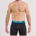 SAXX Underwear Co. Men's Core Performance Mesh Boxer Brief 3-Pack (Black, M)