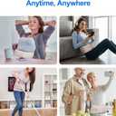 Cordless Heating Pad for Back, Vibration Waist Massager, Portable Waist Belt Massager with Auto Shut Off for Lower, Back, Lumbar Relief Stress,3 Heat Levels, Birthday Gifts for Women (Beige)