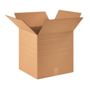BOX USA MD161616 Multi-Depth Corrugated Cardboard Box 16" L x 16" W x 16" H, Kraft, for Shipping, Packing and Moving (Pack of 10)