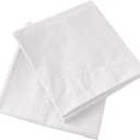 iMaylex Soft and Breathable 100% Egyptian Cotton Envelope Pillow Shams, Silk Like and Cozy Decorative Pillow Covers, Set of 2, White, King