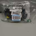 Mayerzon Dog Muzzle, Patented Mesh Soft Muzzles for Large Medium Small Dogs Poodle Husky Doberman Labrador Retriever for Scavenging Grooming Biting Chewing, Breathable Reflective Mussel with Collar (L-(Snout:10"-12"), Black)