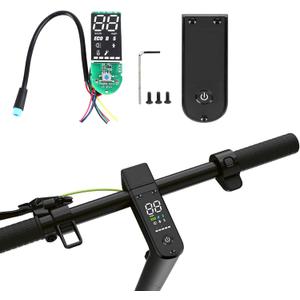 Agatige Electric Scooter Controller Control Board, Scooter Digital Display Dashboard with Panel Cover for Ninebot MAX G30 Electric Bicycle