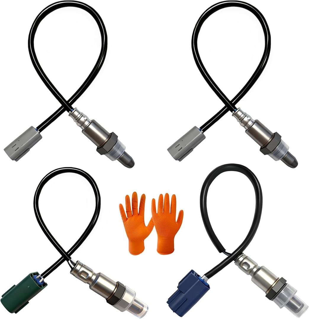 Upstream&Downstream O2 Sensor Set | Direct Replacement for OE 234-9072 & 234-4297 & #234-4313 |Oxygen Sensor Compatible with Nissan Frontier Pathfinder Xterra 4.0L V6 2007 with Free Gloves