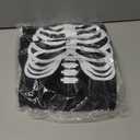 Tipsy Elves Halloween Womens Skeleton Costume Shirt - Cute and Spooky Adult Womens Skeleton Tops - Front Printed Ribcage (Medium, Black)