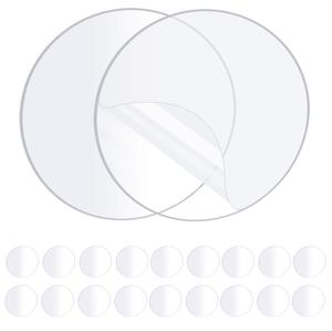 20PCS Heavy Duty Double Sided Adhesive Mounting Circle Tape- Waterproof,Strong Adhesion,Clear, High Strength,No Residue Removability for Hanging,Wall Mounting, Home Decor,Adhesive for Shower