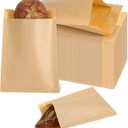 600Pcs KraftPaper Bags Unbleached Paper Cookies Bags 4.7 x 6.5Inch Sandwich Bag for Cookie Chocolate Candy Donut Snack Sandwich
