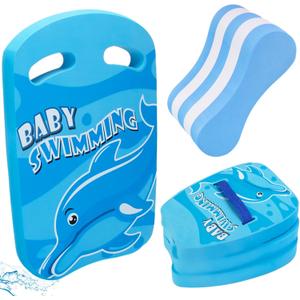 Luismia Swimming Kickboard Aquatic Fitness Equipment Swimming Belt High Density EVA Foam Pull Buoy Water Exercise Equipment Set for Children to Adults 