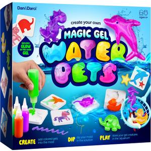 Dan&Darci Aqua Fairy Water Gel Kit for Kids - Magic Elf Toy Kits - Waters Pets - DIY Squishy Maker Set - Craft for Kids - Make Your Own Squishies Toys Crafts for Boys & Girls (Multi-Colored Regular Pack)