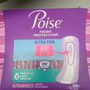 Poise Ultra Thin Incontinence & Postpartum Pads for Bladder Leaks, 3 Drop Light Absorbency, Regular Length, 144 Count