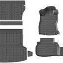 powoq Floor Mats Compatible with 2019-2024 Subaru Forester Cargo Liner Trunk Mat Backrest Liner Cargo Mat TPE Replacement for 2019-2024 Subaru Forester Accessories (Trunk Mat+Backrest Mats+Floor mats)