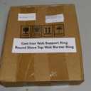 WANGYUANJI Heavy Duty Cast Iron Wok Ring for Gas Stove - Universal Non-Slip Wok Support Stand, Fits 4 or 5 Prong Grates, Perfect Gas Range Converter for Round Bottom Woks, Frying Pans and Small Pots