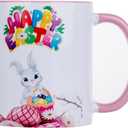 Easter Coffee Mugs - Charming Easter Coffee Mug for Home, School, and Office Table Decor - Not Dishwasher or Microwave Safe