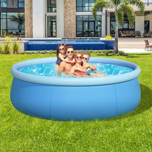 Inflatable Swimming Pool, Swimming Pool for Adults, Inflatable Top Ring Pool, Blow Up Pool for Kids, Family Pools for Backyard, Above Ground Pool (Medium (8 ft X 25)
