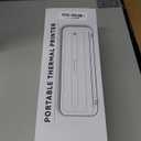COLORWING Portable Printers Wireless for Travel, 300DPI Mini Compact Inkless Printer - Gray