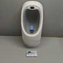 Nuby My Real Training Urinal - Freestanding - With Life-Like Flush Button and Sound - Potty Training for Boys - 18+ Months - White