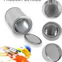 2 Pack Empty Metal Paint Cans with Lids,Paint Storage Containers for Leftover Paint,Empty Pint Paint Cans With Lids for DIY and Paint Storage and More