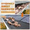 SDSNTE Lock-in Gutter Guard - 6 x 120 ft Durable Coated Steel Leaf Gutter Guards Micro Mesh Gutter Screens Gutter Protection Covers Fit K Style Gutter, Black, Pack of 40