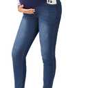 Maternity Jeans for Women Stretchy Skinny Maternity Pants Comfy Slim Pregnancy Denim Pants with Pockets, Small