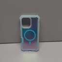 Bonoma for iPhone 16 Pro Max Case, Iridescent Back, Magnetic Support for MagSafe Shockproof Cover, Crystal and Corner High-Duty Protection for Girls Women -Blue