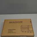 Nekon Key Holder for Wall, 11.8" x 7.8" x 3.1" Wooden Key and Mail Organizer Wall-Mounted, Key Rack with 5 Hooks for Entryway Hallway, Rustic Home Decor (White)