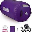 Air Barrel - Air Roller Gymnastics Barrel for Back Handspring Trainer, Air Tumble Mat with Pump for Gym Training/ Yoga Balance Exercise/ Cheerleading/ Home and Outdoor Use