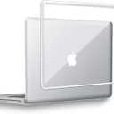 UESWILL Compatible with MacBook Pro 13 inch with CD-ROM (Late 2008-Mid 2012 Release) Model A1278, Glossy See Through Transparent Hard Shell Case Cover + Microfibre Cleaning Cloth, Crystal Clear