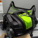 2-in-1 16-Inch Dethatcher & Scarifier Electric Corded, 15 Amp Copper Motor, Electric Lawn Dethatcher with 5-Position Depth Adjustment, 14.5 gal Thatch Bag,Walk Behind for Yard Lawn Garden Care