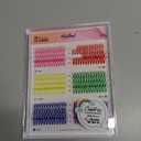 Happy Heartbeat 3D Colored Lash Clusters C Curl 312Pcs 6 Colors 10mm 12mm 14mm 16mm Mixed Faux Mink Lashes DIY Individual Lashes 40D Colorful Fluffy Eyelash Extension(40D-10-16,6 Colors-C Curl)