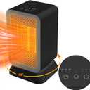 AIDENOEY Space Heater with 3 Modes，1000W Energy Efficient Quiet Mini Portable Heaters, 45°PTC Ceramic Fast Heater with Timer & Auto Shut Off Function for Office Home Indoor Use (White)