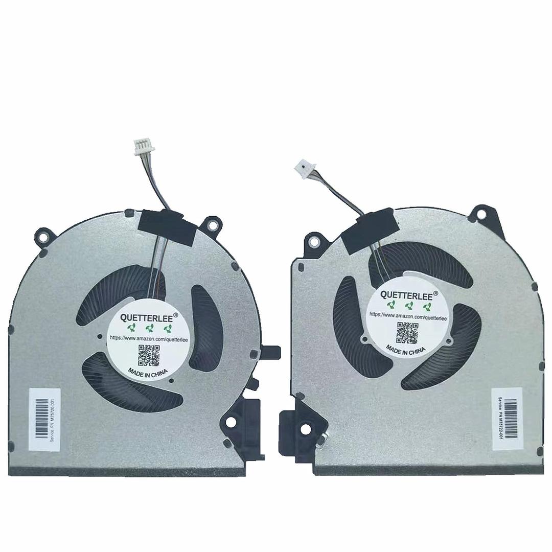 New Laptop CPU + GPU Cooling Fan for HP Victus RTX3050/GTX1650 16-D 16-E 16-e0011ns TPN-Q263 TPN-Q264 Series EG75070S1-C700-S9A EG75070S1-C710-S9A M75720-001 M75722-001 M75721-001 M75723-001 DC5V Fan