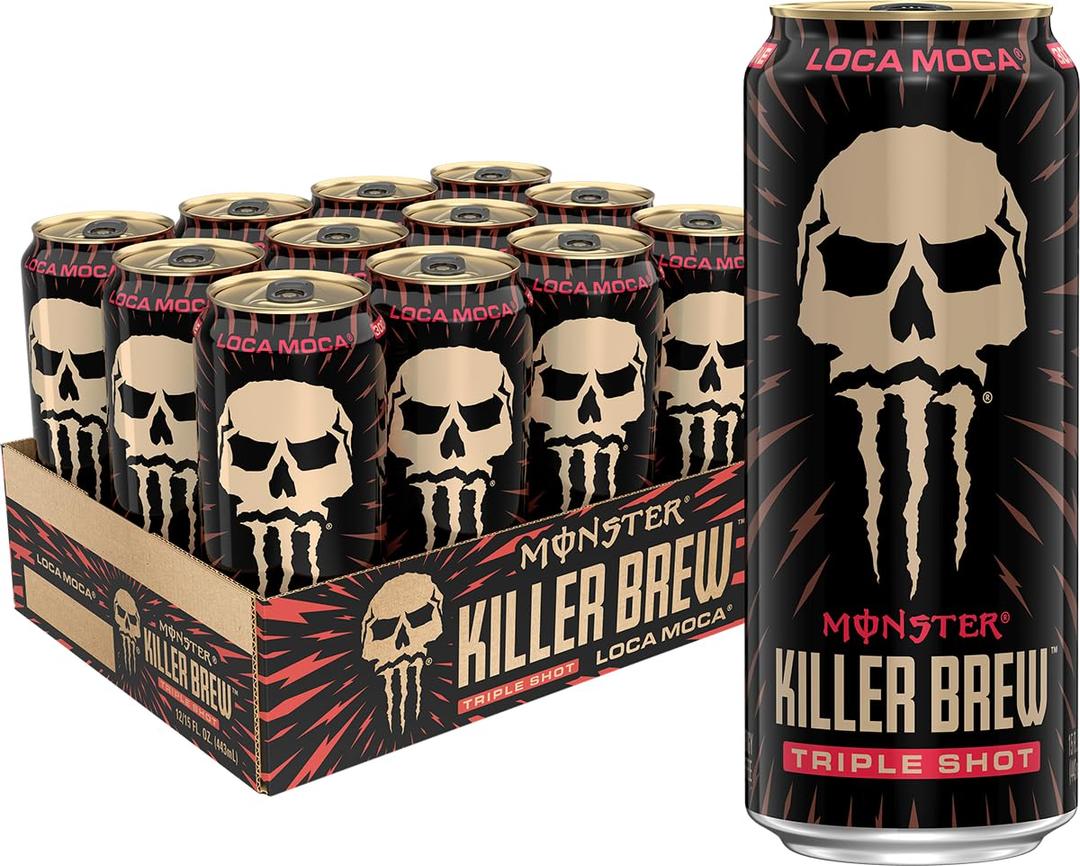 Monster Energy Killer Brew Loca Moca,15 Fl Oz (Pack of 12)