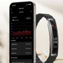 Smart Bracelet Fitness Tracker Heart Rate Monitor Sleep Activity Tracker Step Counter Calories Pedometer Waterproof Slim Thin Health Band for Women Ladies Men, Free App, 2 Bands