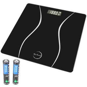 Scale for Body Weight, Digital, Accurate, Sleek, Black and Durable for Home Use