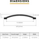 10 Pack 7.5 inch Cabinet Pulls Matte Black Cabinet Handles Drawer Pulls for Kitchen Cabinet Cupboard